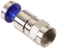 Platinum Tools 18210    F RGB Compression 23AWG, Nickel Plated, 25-Pack