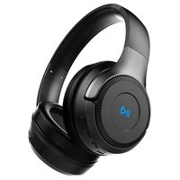 PONYBRO H2 Wireless Headphones Over Ear,Touch Control,Dual 50mm Drivers HiFi Stereo On Ear Headphones Noise Cancelling, Wireless Headset with Mic and Wired＆TF Card Mode for Cell Phones/PC/TV. Black