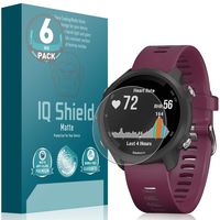 IQ Shield Matte Screen Protector Compatible with Garmin Forerunner 245 (6-Pack) Anti-Glare Anti-Bubble Film