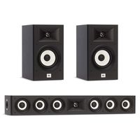 JBL 3.0 System with 2 JBL Stage A130 Bookshelf Speakers, 1 JBL Stage A135C Center Speaker