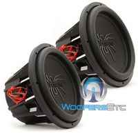 Pair of Soundstream T5.124 12" 1000W RMS 2000W Max (Each) Dual 4-Ohm Subwoofers