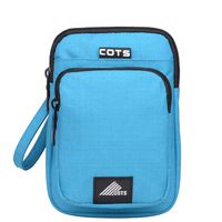 Belt Waist Pouch Security Purse Phone Carrying Case Crossbody Shoulder Cell Phone Bag Phone Belt Mini Travel Pouch Pack Purse Wallet with a Clip CS2016 (Blue)