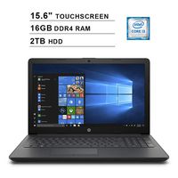 2019 Premium HP Pavilion 15.6 Inch Touchscreen Laptop (Intel Core i3-7100U 2.40GHz, 16GB RAM, 2TB HDD, WiFi, HDMI, DVDRW, HD Audio, Webcam, Windows 10)