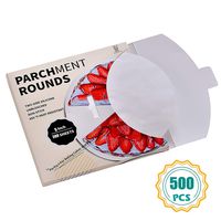 Katbite Round Patty Paper-500, 5 Inch, 4"6"8"9"10"12" Parchment Rounds Available, Uses for Patty Separating and Freezing
