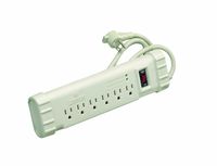 Leviton S1000-S15 120 Volt/15 Amp, Office Grade Surge Strip, Abs Plastic Enclosure, 15 Ft Cord, 5-15P plug, Beige