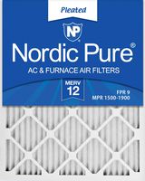 Nordic Pure 16x25x1 MERV 12 Pleated AC Furnace Air Filter, Box of 6