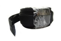 Braided Expandable Loom 50' Feet 1.5" 38mm Black Wire Harness Cover Sleeving