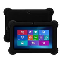 Case for 7 Inch Android Tablet Q88 - Silicone Gel Protective Back Case Cover [On Sale ] (Black)