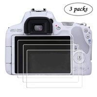 Screen Protector for Canon EOS M100 EOS M50 M6 EOS SL2 SL3 200D Anti-Scrach Anti-Bubble Anti-Fingerprint Waterproof Foils (3 Pack)