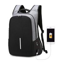 DQiDianZ Laptop Backpack men Travel Anti-Theft Backpack Business Work Bag with USB Charging Port Earphone Jack Lock 15.6 inch Waterproof Computer Daypack Rucksack for women School College Stud-Grey