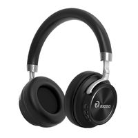 RIODO Bluetooth Headphones, Over Ear Foldable Wireless Headset with Mic, Soft Memory-Protein Earmuffs, 25 Hours Playtime for Work Office Travel TV PC Phone