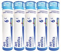 Boiron Apis Mellifica, 6C (Pack of 5), Homeopathic Medicine Insect Bites