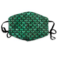 Sea Grass of Mermaid Mackerel Dust Mask,Washable and Reusable Cleaning Gardening Outdoor Activities Warm Windproof Mask