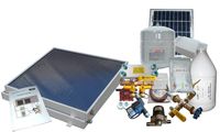 Complete 2 Panel GH Type Freeze Protected Hybrid Solar Water Heater Kit