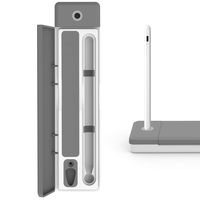 Ciscle Case Compatible for Apple Pencil/Apple Pencil 2, Plastic Carrying Case and Stand Pencil Holder with Cable Slot Suitable for Apple Pencil, Samsung Pen, Surface Pen, and Other Accessories