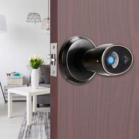 Fingerprint Door Lock, Smart Fingerprint Mechanical Key Interior Door Lock for Home Office Security