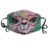 YUIOP Cute Watercolor Camel Printed Mask Neutral Mask for Men and Women Polyester Dust-Proof Breathable Mask
