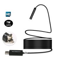 CCbetter 2 in 1 USB Endoscope 2 MP 720p HD Camera 8.5mm IP67 Waterproof 6 Adjustable LEDs Digital Endoscope Inspection Camera for Android/MAC OS/Windows with OTG and UVC Function, 7M