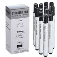 Gorilla Supply Thermal Printer Cleaning Pens for All Thermal Printers, Box of 12