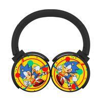 Mobile Wireless Bluetooth Son_ic_Mia Customized Over Ear Headphones Black