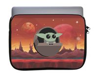 Cute Baby Alien Desert 11x14 inch Neoprene Zippered Laptop Sleeve Bag by M&R for MacBook or Any Other Laptop