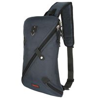 Larswon Sling Bag, Lightweight Large Chest Bag Laptop Backpack Shoulder Bag for Men Women Blue