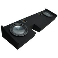 Compatible with 2009-2014 Ford F-150 Ext Super Cab Truck Harmony R104 Dual 10" Sub Box Enclosure