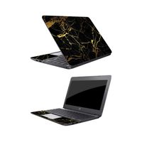 Mightyskins Skin Compatible With Hp Chromebook 11 (2018) 11.6" - Black Gold Marble | Protective, Durable, And Unique Vinyl Decal Wrap Cover | Easy To Apply, Remove, And Change Styles | Made In The Usa