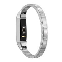 SWEES Bands Compatible for Alta HR Alta Women Small Adjustable Metal Stainless Replacement Elegant Jewelry Design Dressy Bracelet Diamond, Rose Gold, Silver, Black