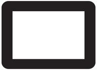 Fodeez Frames Classic 5 x 7 Inches Display Area Peel and Stick Adhesive Picture Frame/Dry Erase Board Beveled Solid Black