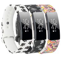 Molitececool Soft TPU Wristband Compatible for Fitbit Inspire HR/Fitbit Inspire Bands Adjustable Strap Replacements Accessory for Fitbit Inspire HR Small Large Size for Men Women