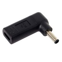 CY USB 3.1 Type C USB-C to Rectangle DC Plug 5.5mm 4.0mm 7.4mm 3.0mm 2.5mm Adapter PD Emulator Trigger 90 Degree Angled for Laptop Tablet (4.53.0MM-DELL)