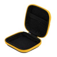 AutumnFall Earphone Case,1PC Mini Earphones Case Box Earpods Storage Bag Holder Hard Shell EVA Carrying For Apple iPhone Headphone(Yellow)