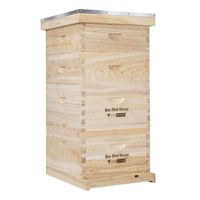 VIVOHOME Wooden 4 Layers 32 Frame Langstroth Honey Bee Hive Box with Metal Roof for Beekeeping