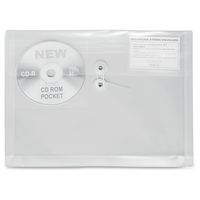 ADVANTUS String & Button Poly Envelopes, Letter Size, Assorted Colors, 4/Pack (ANG4820-AD)