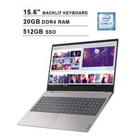 2019 Newest Lenovo Ideapad S340 15.6 Inch FHD Touchscreen Laptop (Intel 4-Core i7-8565U up to 4.60GHz, 20GB RAM, 512GB SSD, NVIDIA MX230, Backlit Keyboard, WiFi, Bluetooth, HDMI, Win10, Grey)
