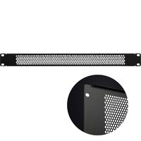 KENUCO Blank Rack Mount Panel Spacer with Venting for 19-Inch Server Network Rack Enclosure Or Cabinet Black (Plate-1U)