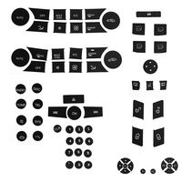 for 2007-2014 Mercedes Benz Button Repair Package Steering AC Window Decals Stickers