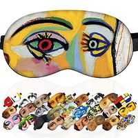 Sleep Mask Masterpieces for Women Children Kids - 100% Soft Cotton - Comfortable Eye Sleeping Mask Night Cover Blindfoldfor Travel Airplane (Dora Maar, Gift Pack)