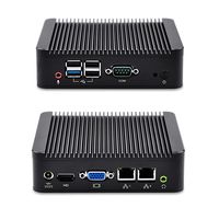 Dual nic pc Qotom-Q190S-S01 with celeron J1900 2.42 GHz 2G ram 32G SSD 300M WiFi Dual nic 4usb 1com Support 720P/1080P Blu-ray HD Video Office pc