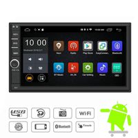 YODY Android 9.0 Double Din Car Stereo Radio 7 Inch Touch Screen in Dash GPS Navigation Support WiFi Bluetooth Mirror Link SWC OBD with Backup Camera and Microphone