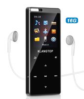 MP3 MP4 Player 16G KLANGTOP Bluetooth 4.1 Lossless Sound Audio Music Player with FM Radio Voice Record Function Special Design for Sport and Music Lovers,Expandable up to 128GB TF Card