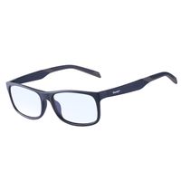 Vseegrs Blue Light Blocking Glasses Anti Eyestrain/Prevent Eye Dryness - Blue Light Shield Computer&Phone Reading/Gaming Glasses- Essential Computer Glasses (Matte Blue& Grey, Lens Width 42mm)