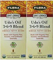 Udo's Choice Oil 3.6.9 Blend 32-Ounce Glass Bottle x 2