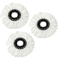 3pcs/ Lot Microfiber Mop Head Refill Replacement for Magic Mop 360° Spin rellenar fregona clean up the floor Wet and dry floor