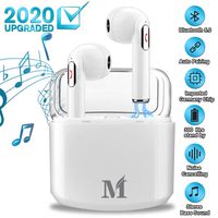Wireless Earbuds with Charging Case,Bluetooth Earbuds with Mic for Running,Wireless Earphones Bluetooth Earphones with Microphone,Mini Sports Earbuds Sweatproof Compatible iOS Android Smartphone