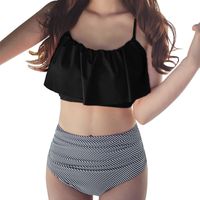 Hot Sale! New!2018 Todaies Women 2 Pcs Bikini Set Push-up Padded Bra Swimsuit Swimwear Bathing Suit (S, Black)