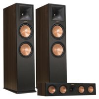 Klipsch RP-280F Reference Premiere Floorstanding Speaker Pair with RP-450C Reference Premiere Center Channel Speaker (Walnut)