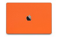 iCarbons Orange Carbon Fiber Skin Wrap for MacBook Pro 15" (Late 2016-Current, With Touchbar) Full Combo