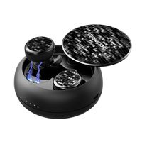 Bluetooth 5.0 Headphones Padmate True Wireless Earbuds Sports in-Ear TWS Stereo HiFi Sound Bluetooth Earbuds 14H Playtime Wireless Earphones with Charging Case(Black)